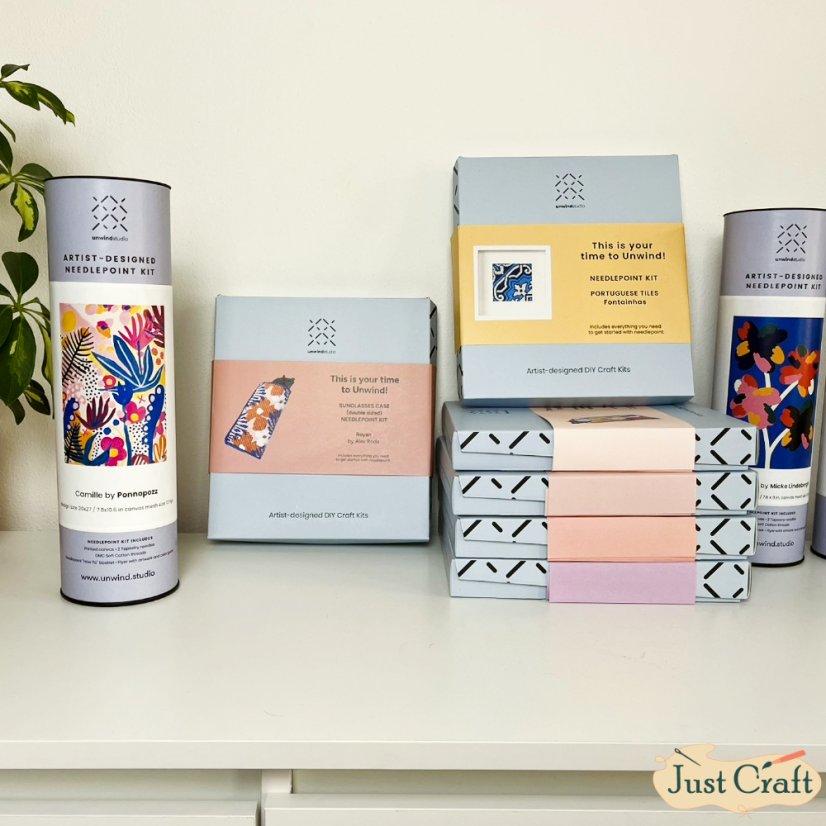 Artist Designed Needlepoint Kit - Portuguese Tile