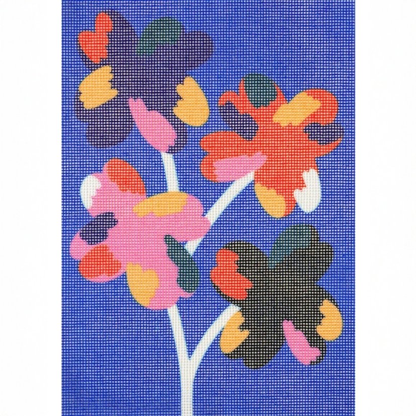 Autorská vyšívací sada - Four Flowers