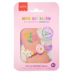 Sada pro děti na výrobu náramku Mon Kit Bijou - Květiny