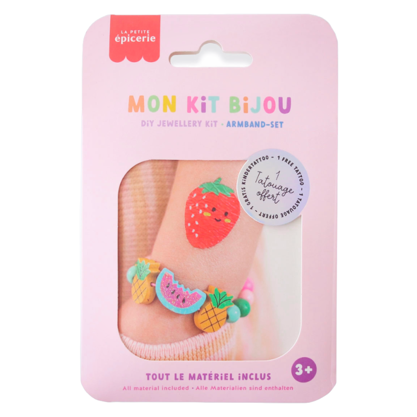 Sada pro děti na výrobu náramku Mon Kit Bijou - Ovoce