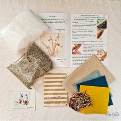 Linen Lavender Bags Embroidery Kit - Spring Garden