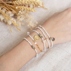 Multi-Row Beaded Bracelet Kit - White Edition