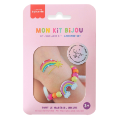 Sada pro děti na výrobu náramku Mon Kit Bijou - Duha