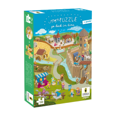 Puzzle pro děti Vrať se v čase (plus plakát) - Středověk