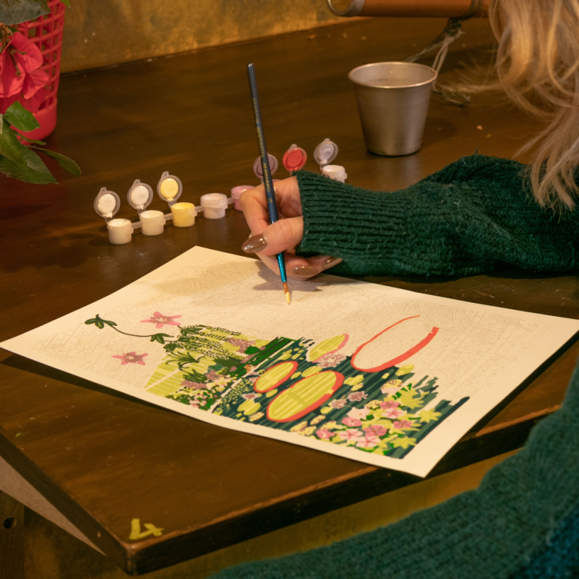 Painting by numbers Petit Pinceau - Waterlily Glasshouse