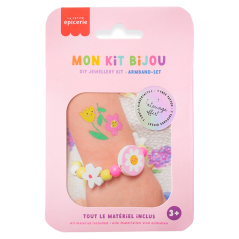 Sada pro děti na výrobu náramku Mon Kit Bijou - Květiny