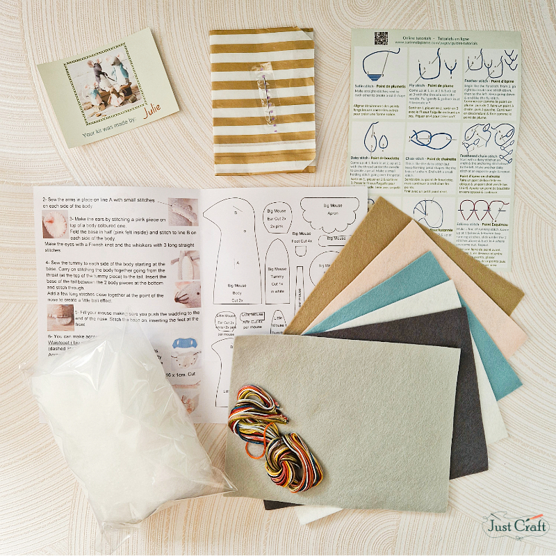 Mouse Family Felt Craft Kit
