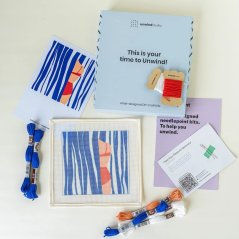 Autorská vyšívací sada - Pouzdro na sluneční brýle - Mariniere