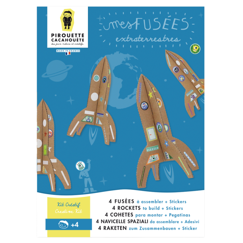 Papírová kreativní sada pro děti - Vyrob si rakety