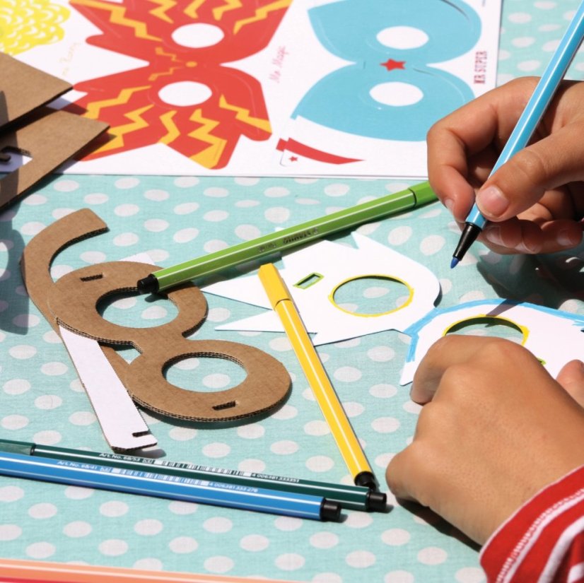 Papírová kreativní sada pro děti - Vyrob si masky na karneval