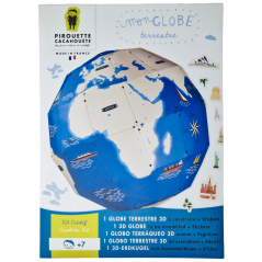 Paper DIY kit for kids - Build and decorate 3D Globe
