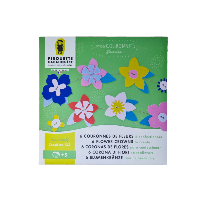Papírová kreativní sada pro děti - Vyrob si květinovou korunu