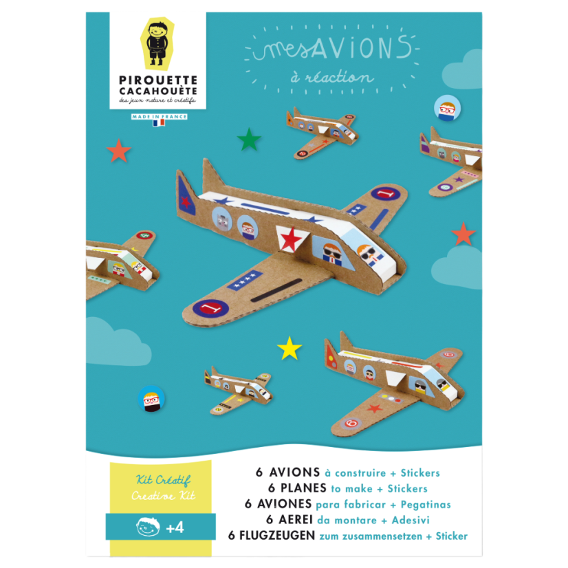 Papírová kreativní sada pro děti - Vyrob si letadla
