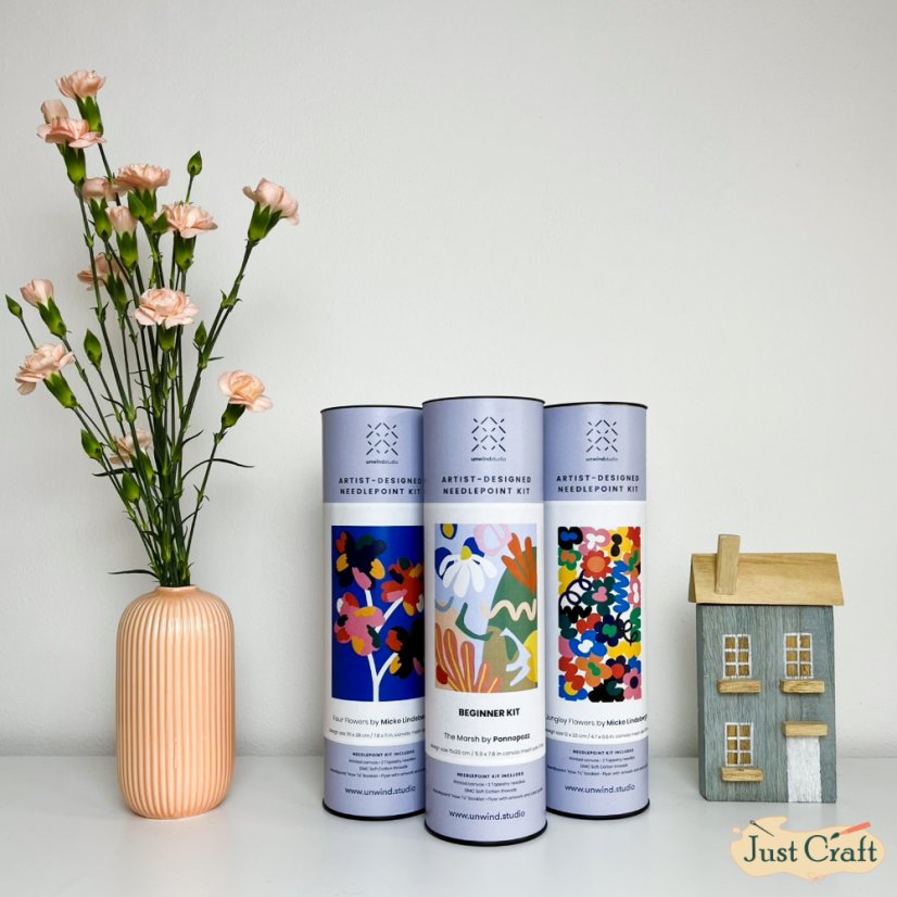 Autorská vyšívací sada - Four Flowers