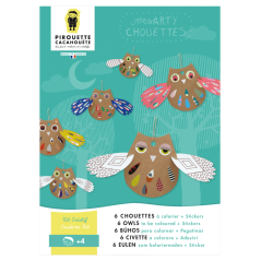 Papírová kreativní sada pro děti - Vyrob si sovy