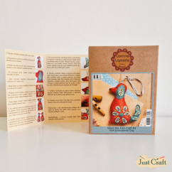 Folk Embroidered Dog Felt Craft Mini Kit