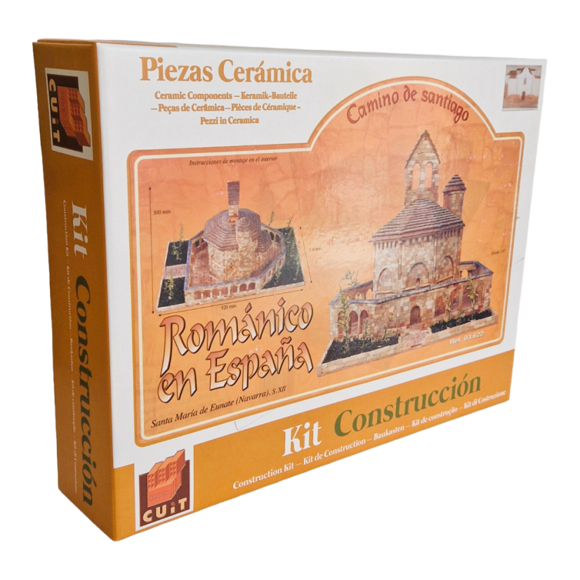 Stavebnice s cihel Domenech Cuit - Kostel Santa María de Eunate