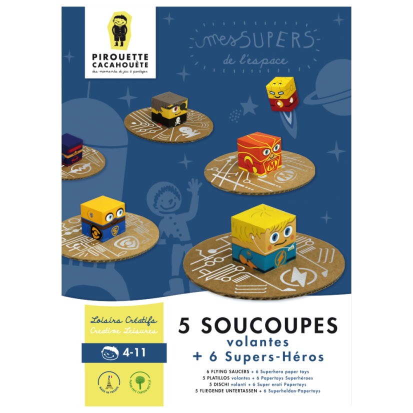 Paper DIY kit for kids - Create intergalactic superheroes