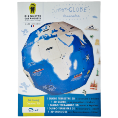 Paper DIY kit for kids - Build and decorate 3D Globe
