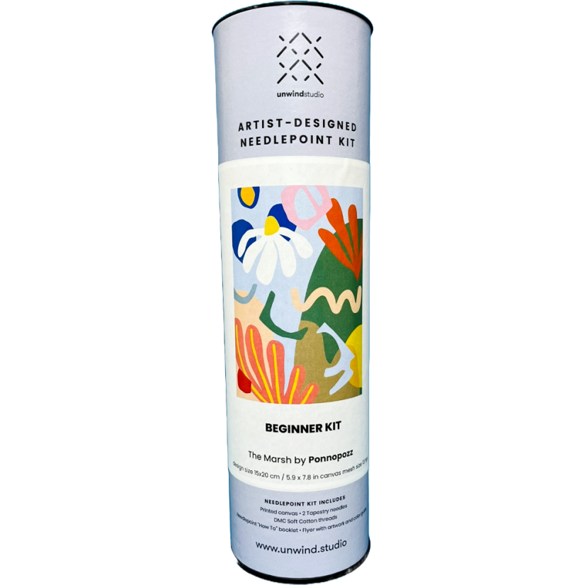 Artist Designed Needlepoint Kit for Beginners - The Marsh