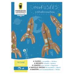 Paper DIY kit for kids - Build rockets