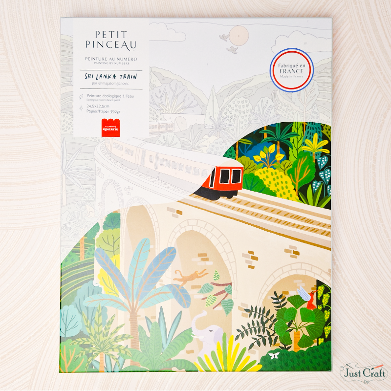 Painting by numbers Petit Pinceau - Sri Lanka Train