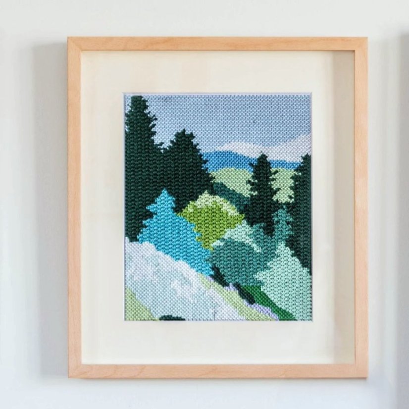 Artist Designed Needlepoint Kit - Mountain Spring