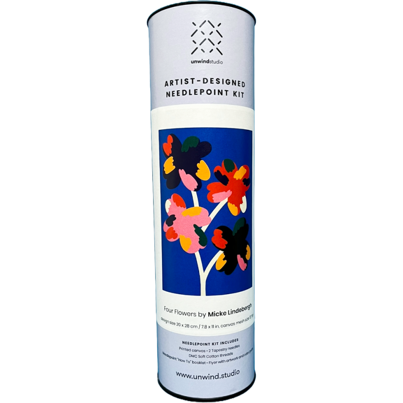 Autorská vyšívací sada - Four Flowers