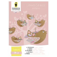 Papírová kreativní sada pro děti - Vyrob si ptáky