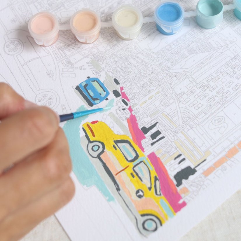 Painting by numbers Petit Pinceau - Broadway and West 53rd