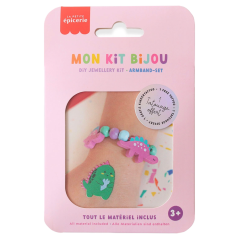 Sada pro děti na výrobu náramku Mon Kit Bijou - Dinosaury
