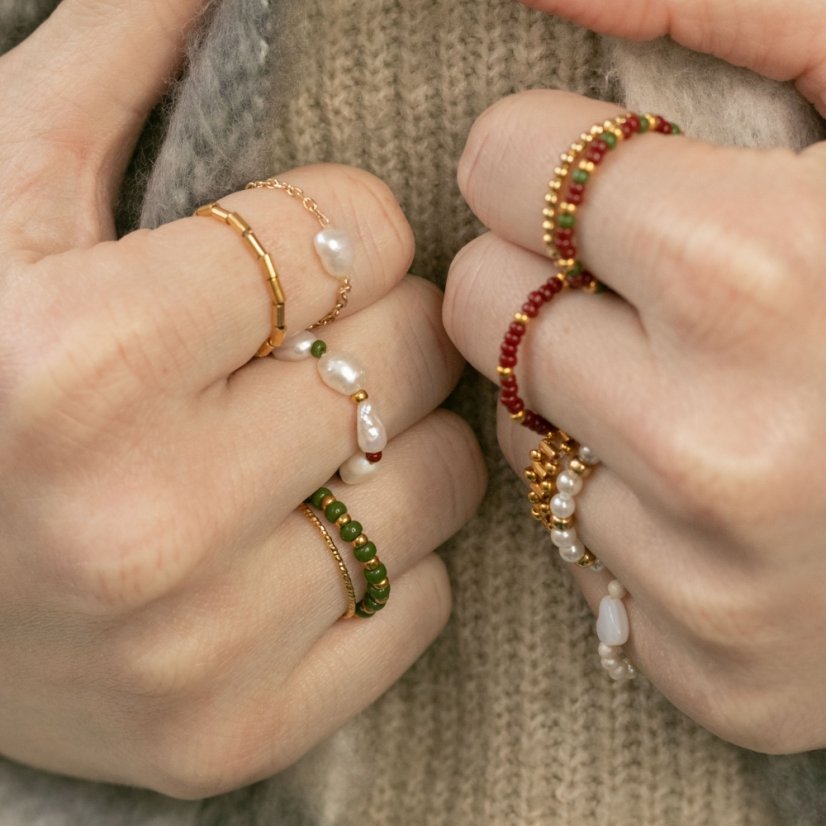 Natural Pearl Rings Kit