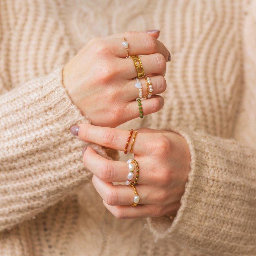 Natural Pearl Rings Kit