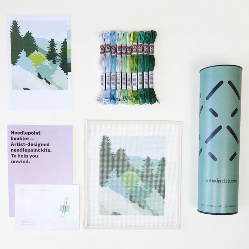 Artist Designed Needlepoint Kit - Mountain Spring