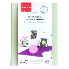 Wooden Brooches Kit - Create 3 Trendy Brooches