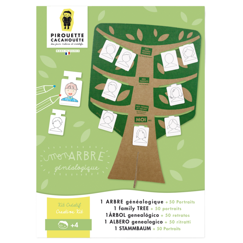 Paper DIY kit for kids Mon - Create your Family tree