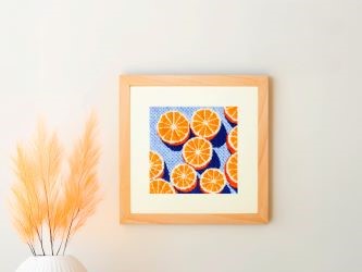 How to frame a needlepoint canvas with frames from IKEA