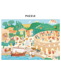 Puzzle pro děti Vrať se v čase (plus plakát) - Starověk
