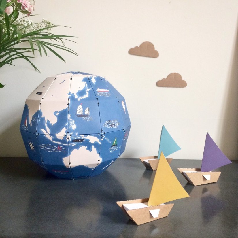 Papírová kreativní sada pro děti - Vyrob si plachetnice