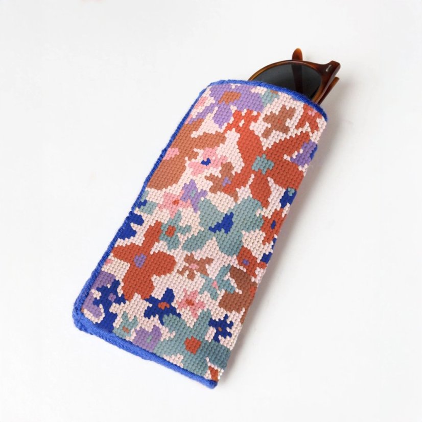 Artist Designed Needlepoint Kit - Sunglasses Case - Laura Flor