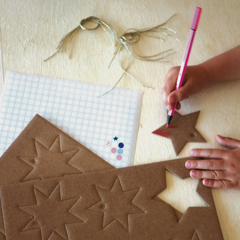 Paper DIY kit for kids - Create stars