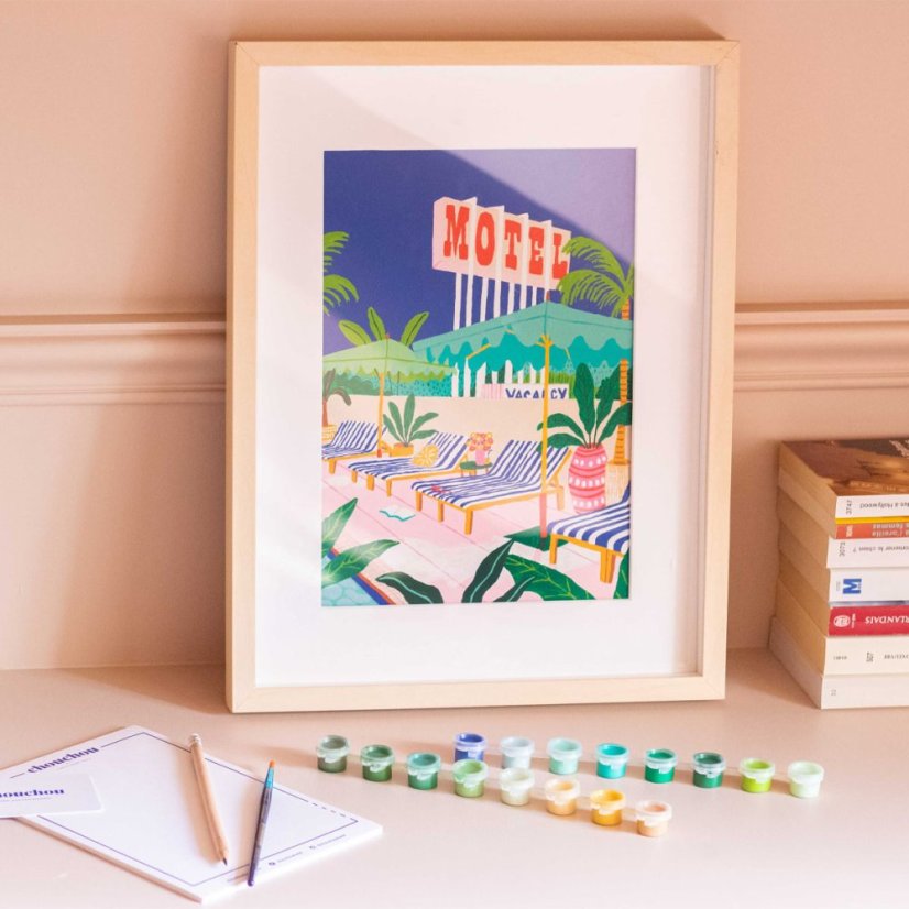 Painting by numbers Petit Pinceau - The Motel Pool