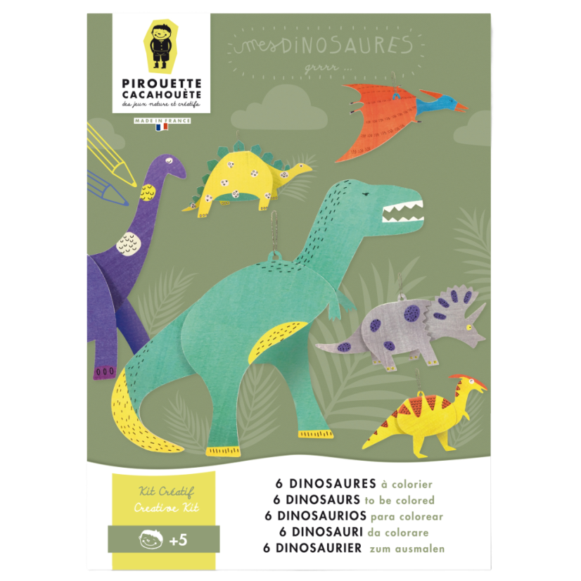 Papírová kreativní sada pro děti - Vyrob si dinosaury