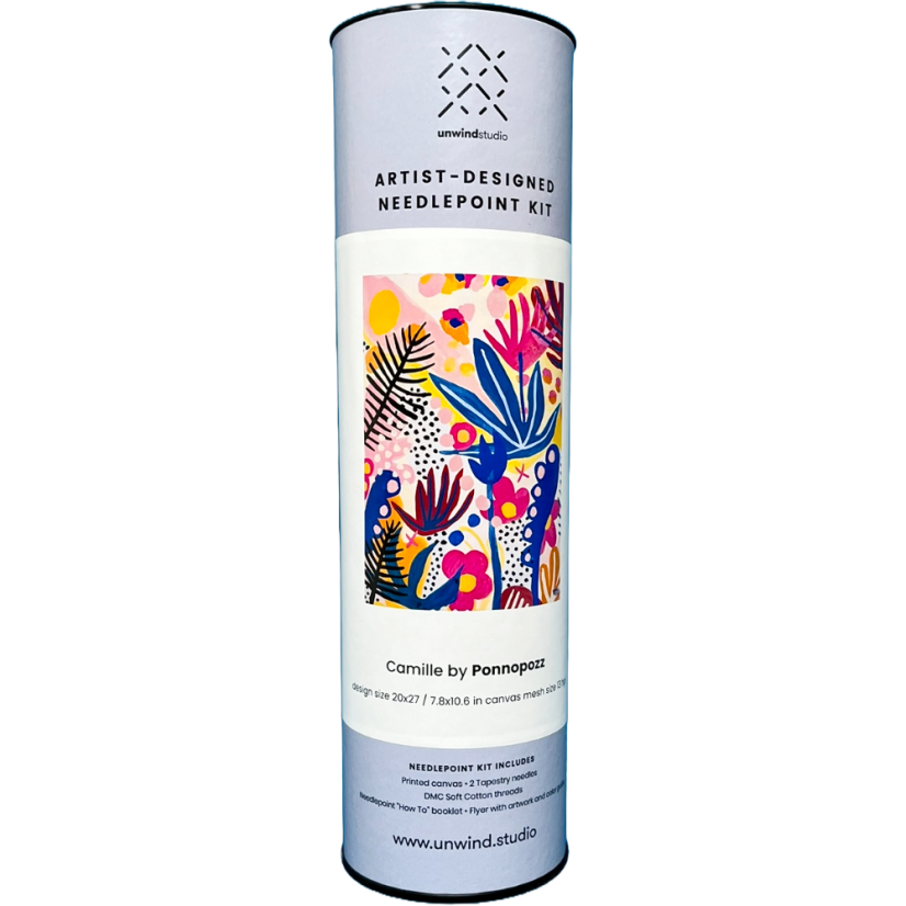 Artist Designed Needlepoint Kit - Camile