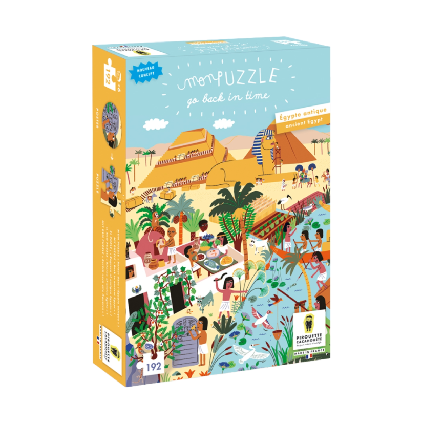 Puzzle pro děti Vrať se v čase (plus plakát) - Starověký Egypt