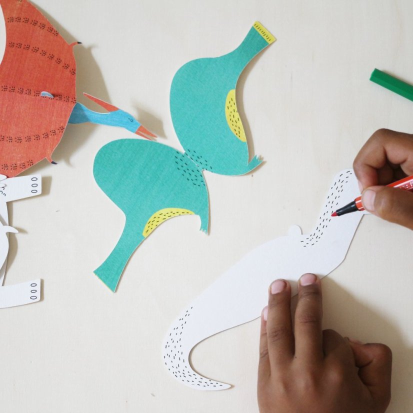 Papírová kreativní sada pro děti - Vyrob si dinosaury