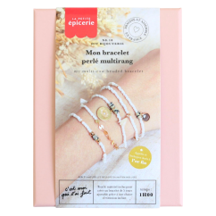 Multi-Row Beaded Bracelet Kit - White Edition