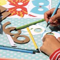 Paper DIY kit for kids - Create carnival masks