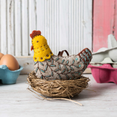 Felt French Hen Mini Kit