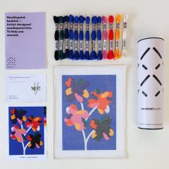 Autorská vyšívací sada - Four Flowers